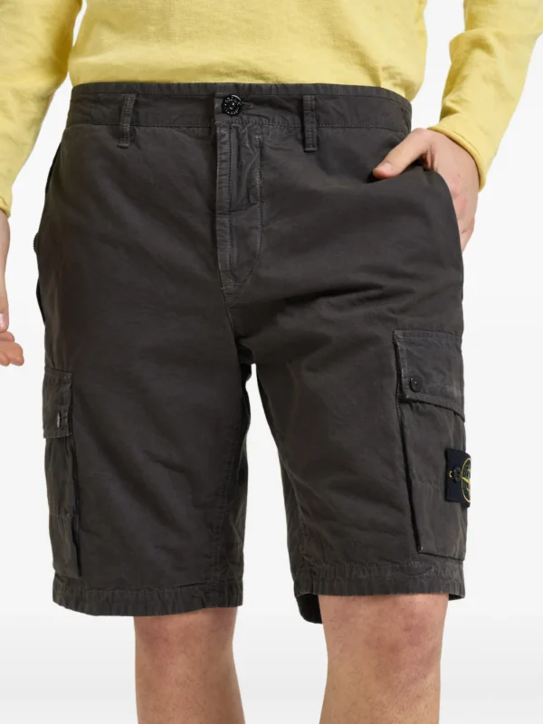 Stone Island logo-patch cargo shorts